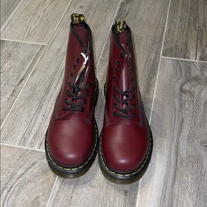 Brand new red 8-eyelet Dr. Martens